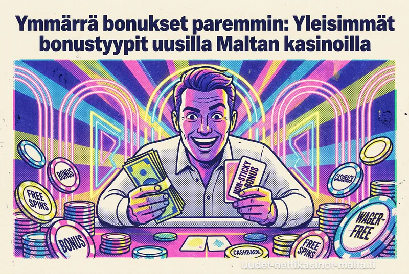Ymmärrä bonukset paremmin: Yleisimmät bonustyypit uusilla Maltan kasinoilla